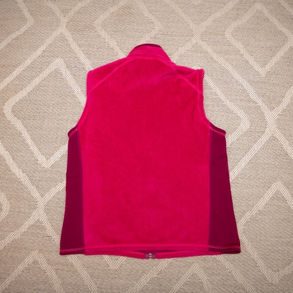 Patagonia R2 Vest Womens Medium Pink Pile Fleece Full Zip Sleeveless Jacket - Picture 5 of 5